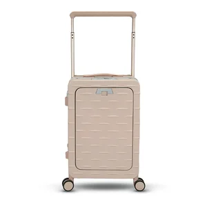 Newest Design Hot Sale PC Luggage with Front Open Pocket and TSA Lock Carry-On Type From China