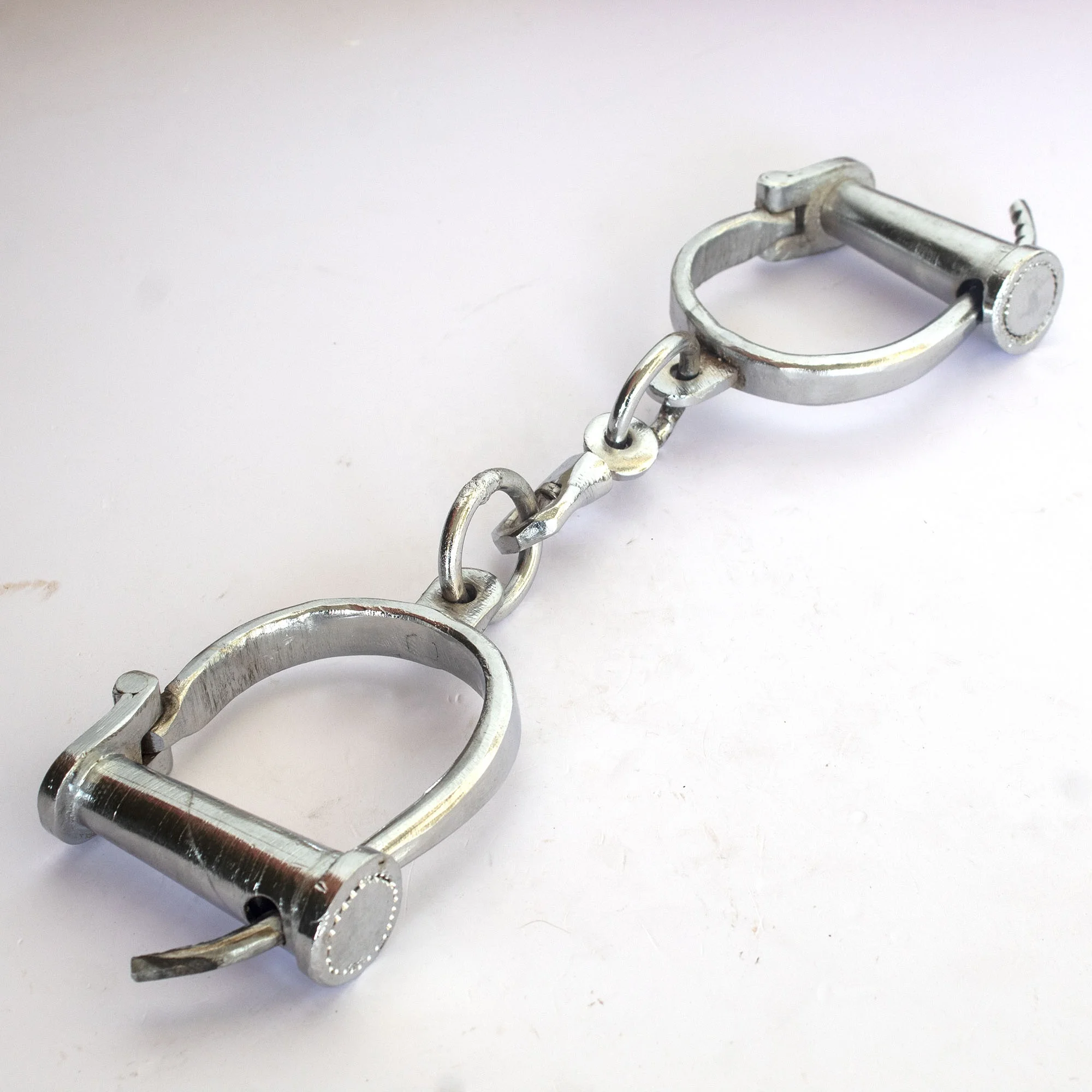 Отдел Безопасности Металлические наручники из углеродистой стали двойная система блокировки ручной манжеты нержавеющей