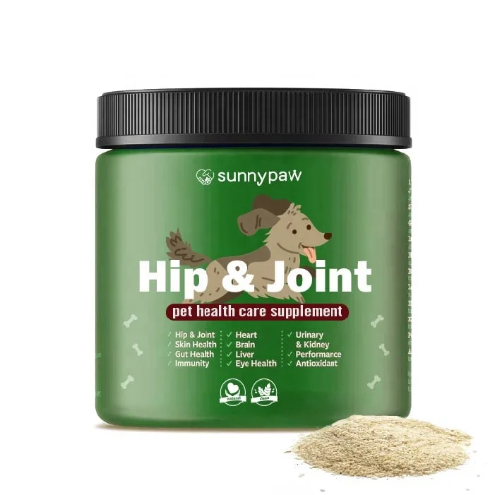 Hip & Joint Health Powder With Chondroitin Collagen Functional Dog