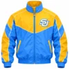 Columbia azul y dorado