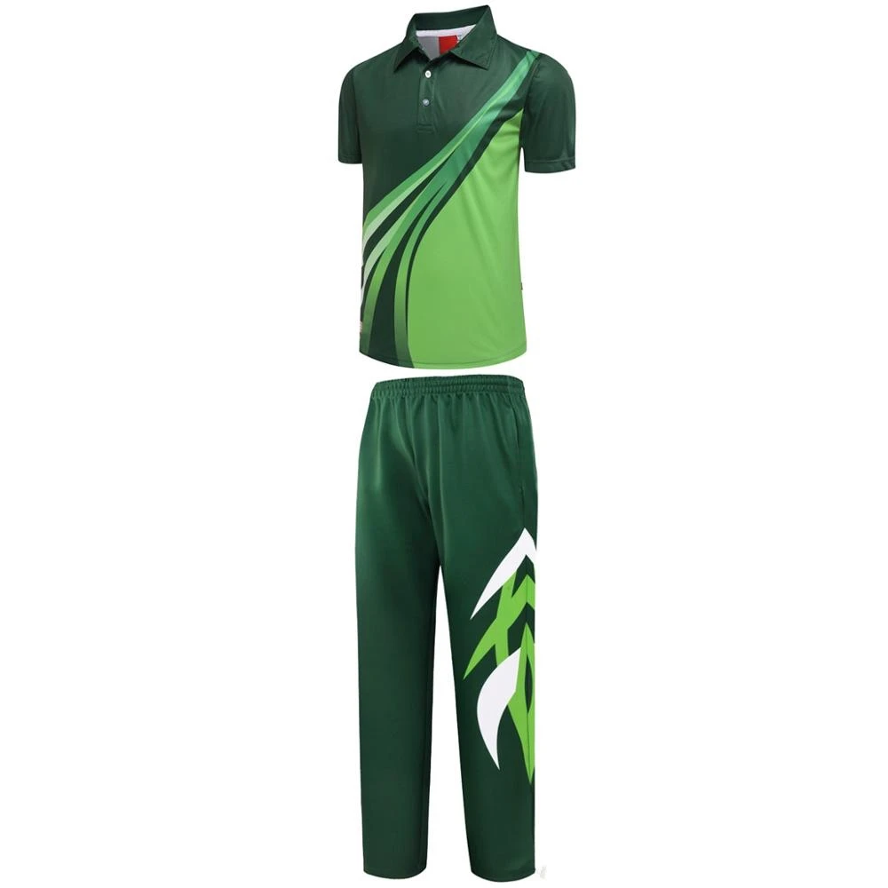 2023 High Quality Custom Cricket Jersey Trousers Uniform Set Best Price Sublimation 100% Polyester Custom Logo & Color