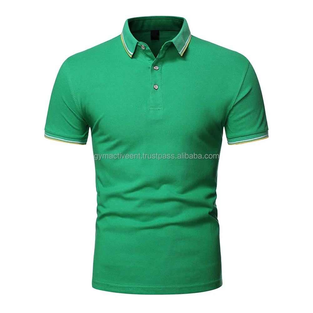 Spring Summer Short Sleeve Polo Tshirts 100 Cotton Mens Polo Shirt