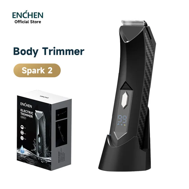 ENCHEN Best Electric Personal Body Groomer Shaver Waterproof USB Powered Hair Trimmer Men Household Outdoor Hotel Use Ceramic