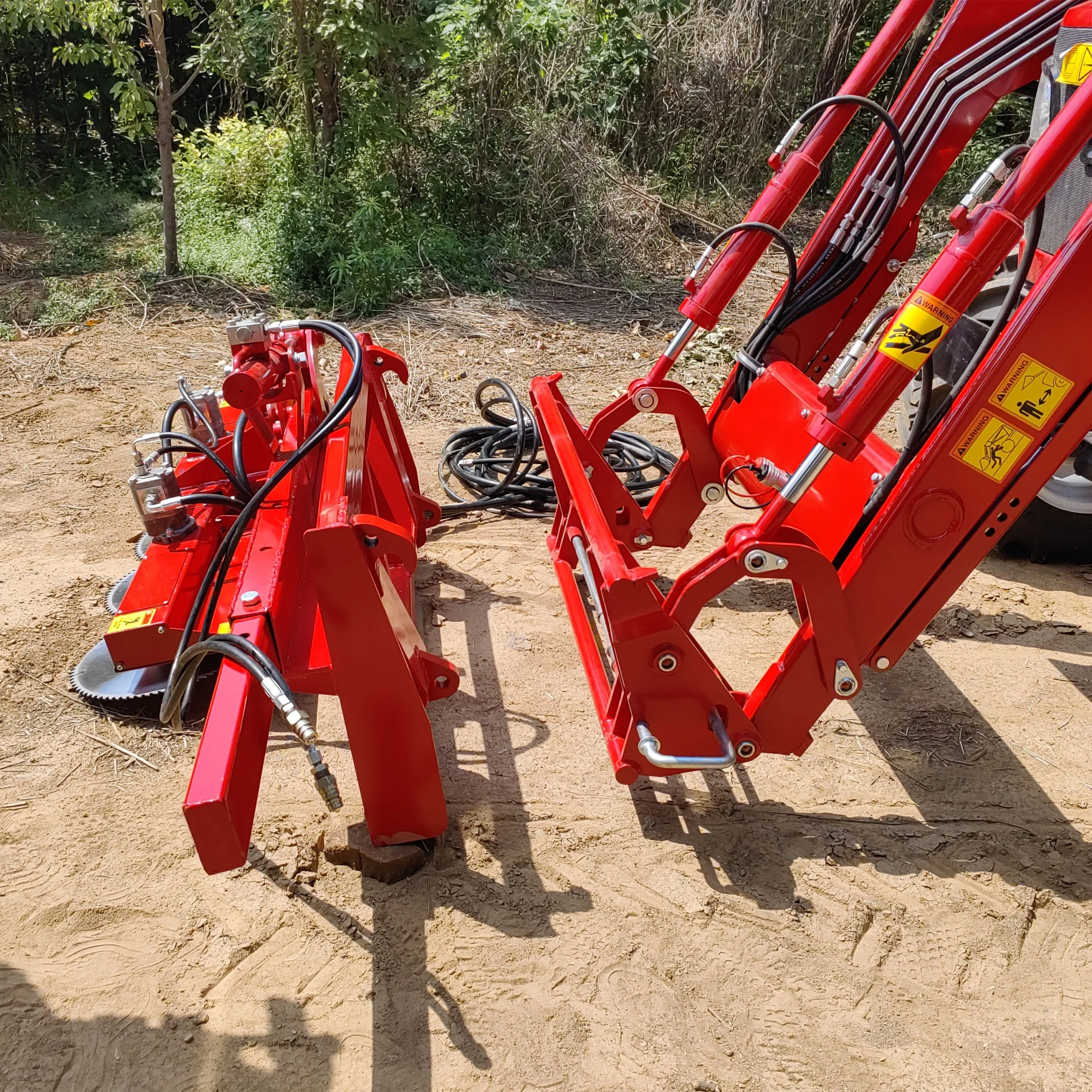 Forestry Machines Lovol Tractor Front End Loader Mounted Hedge Trimmer Implements