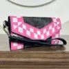 Pink & White Checkered