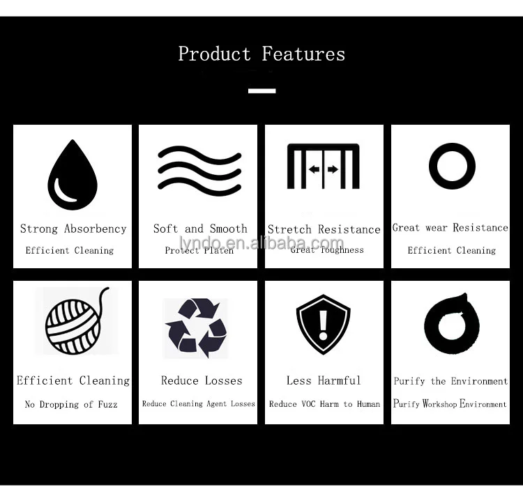 Heidelberg Komori Kba Nonwoven Blanket Wash Cloths Automatic Cleaner