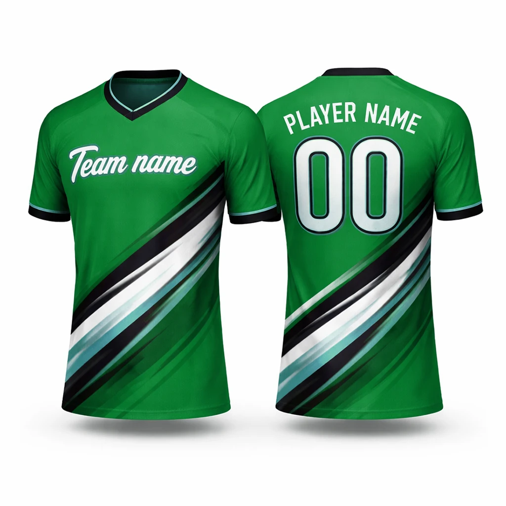 Factory New Design Custom Jersey High Quality Unisex Football Shirts Uniform Set Team Soccer Wear Short Printed UV Protection