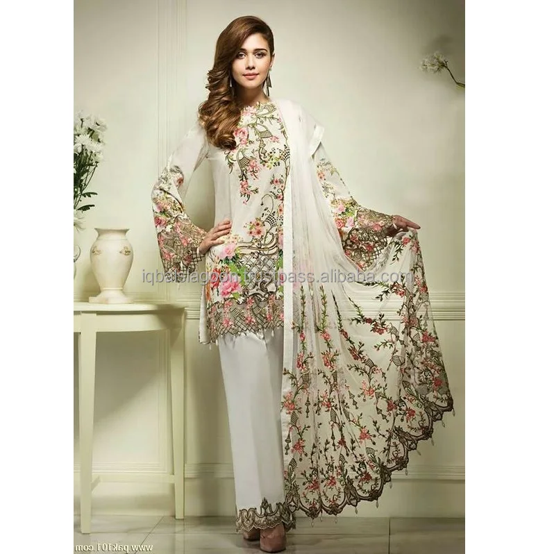 Hot Design New Fabolous White Pakistani Dress Hot Selling 21 Model Lawn Suit Very Beautiful Bright Good Looking 114 Buy Pakistani Suits In India In Hyderabad India Ethnic Clothing Old India