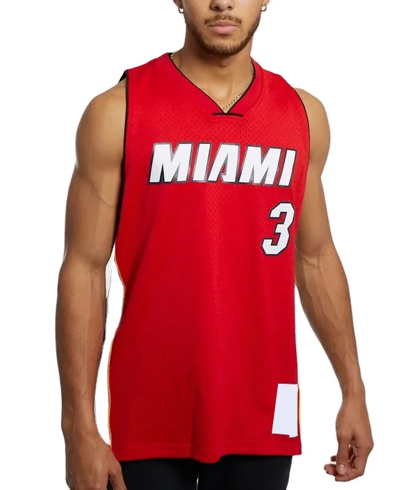 Оптовая продажа индивидуальные баскетбольные майки Майами лучшего качества