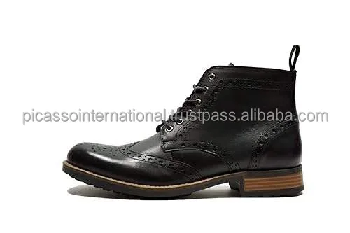 Wholesale Elegant Design Genuine Leather Boot Shoes with Oxford Outsole Premium Quality Indian Manufacturer Wide Range Available