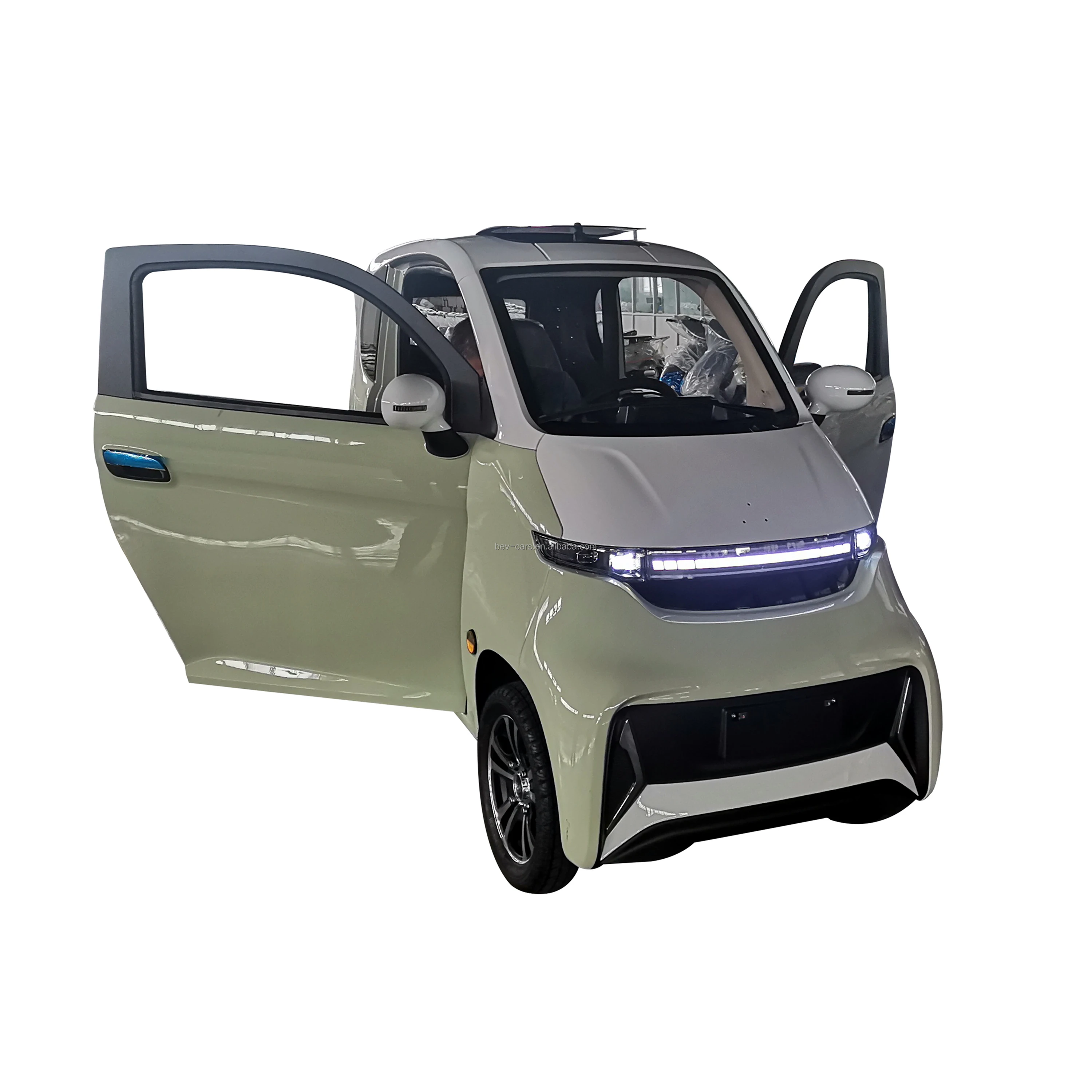 Enclosed Electric Passenger Vehicles 4 Wheel Car for Passenger EEC L6e-BP Approved Two Persons Electric Small Cars for Elderly