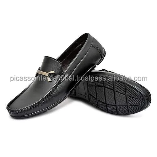 High Quality Best Selling Stylish Look Men's Smart Casual Wear Genuine Leather Loafers Shoes from Indian Manufacturer