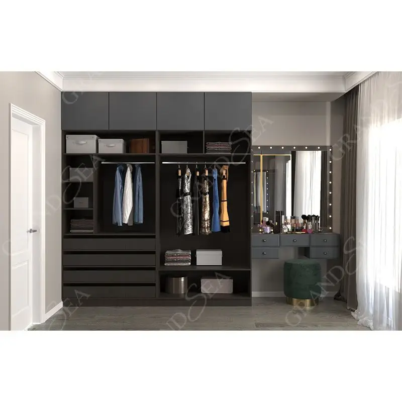Freistehender Kleiderschrank Mit Spiegel Und Schminktisch,Hochwertiger Kleiderschrank,Kleiderorganizer