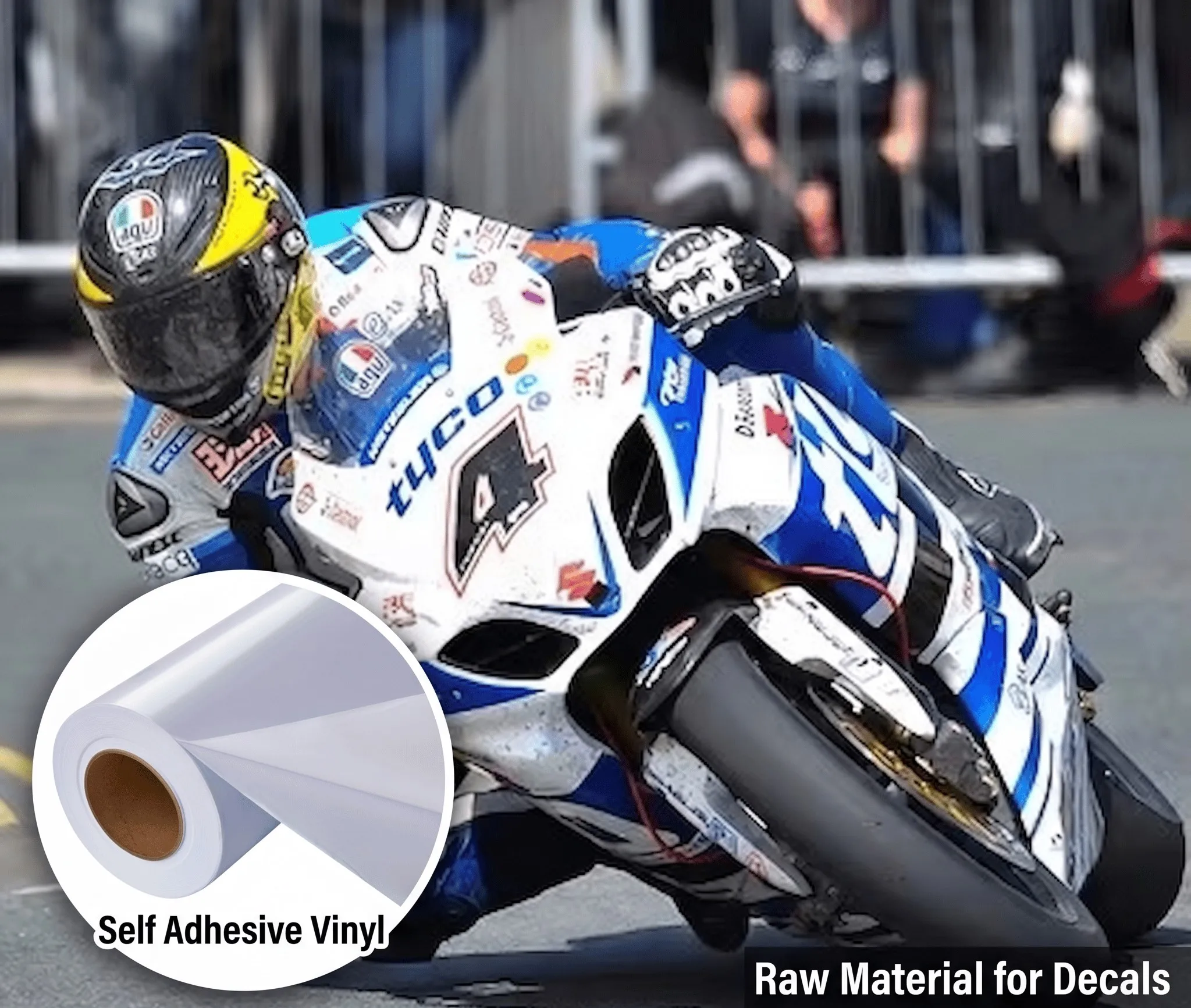 S8012 High Gloss & Matte Eco-Solvent Printable Self-Adhesive Vinyl Film Compliant with Industry Standards for Indoor/Outdoor Use