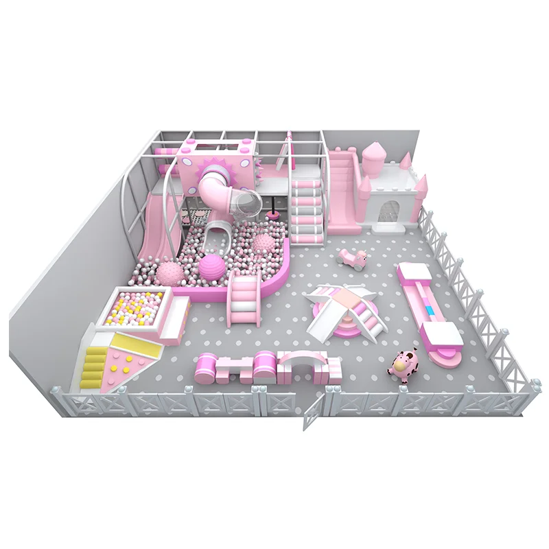 Feelkids ALITA-TQ26013 Indoor PE Board & Plastic Galvanized Pipe Soft Play Kids Playroom details