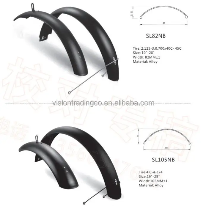 Aluminum Long Mudguards And Fender Made In Various Sizes For Adult
