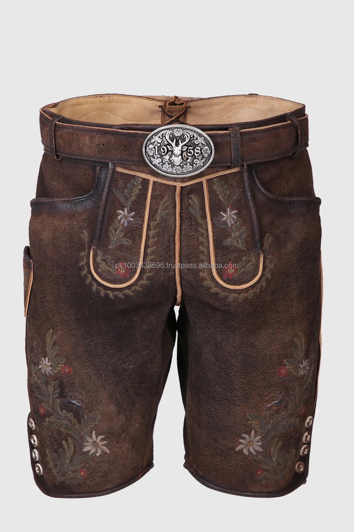 Real Leather Trachten Bavarian Custom Lederhosen Real Leather Short