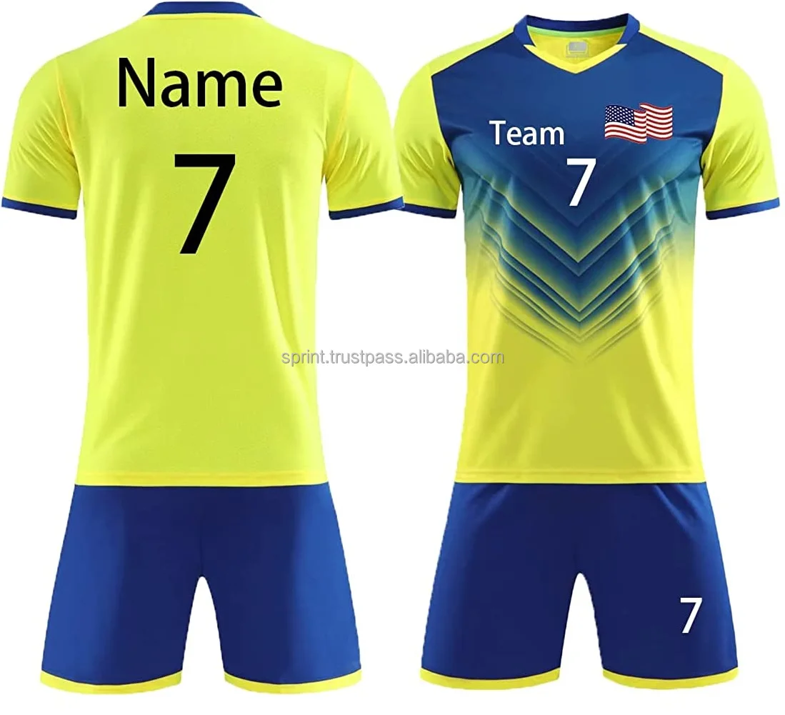 Custom Soccer Uniform Full Sublimation Printing Soccer Jerseys Club ...