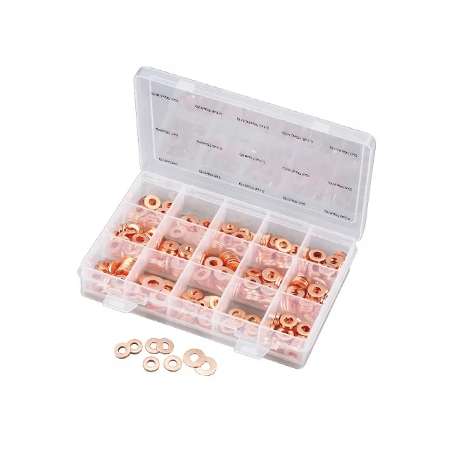 
 150 шт. медное уплотнительное кольцо, прокладка, шайба, отстойник для инструментов, фурнитура, аксессуары  