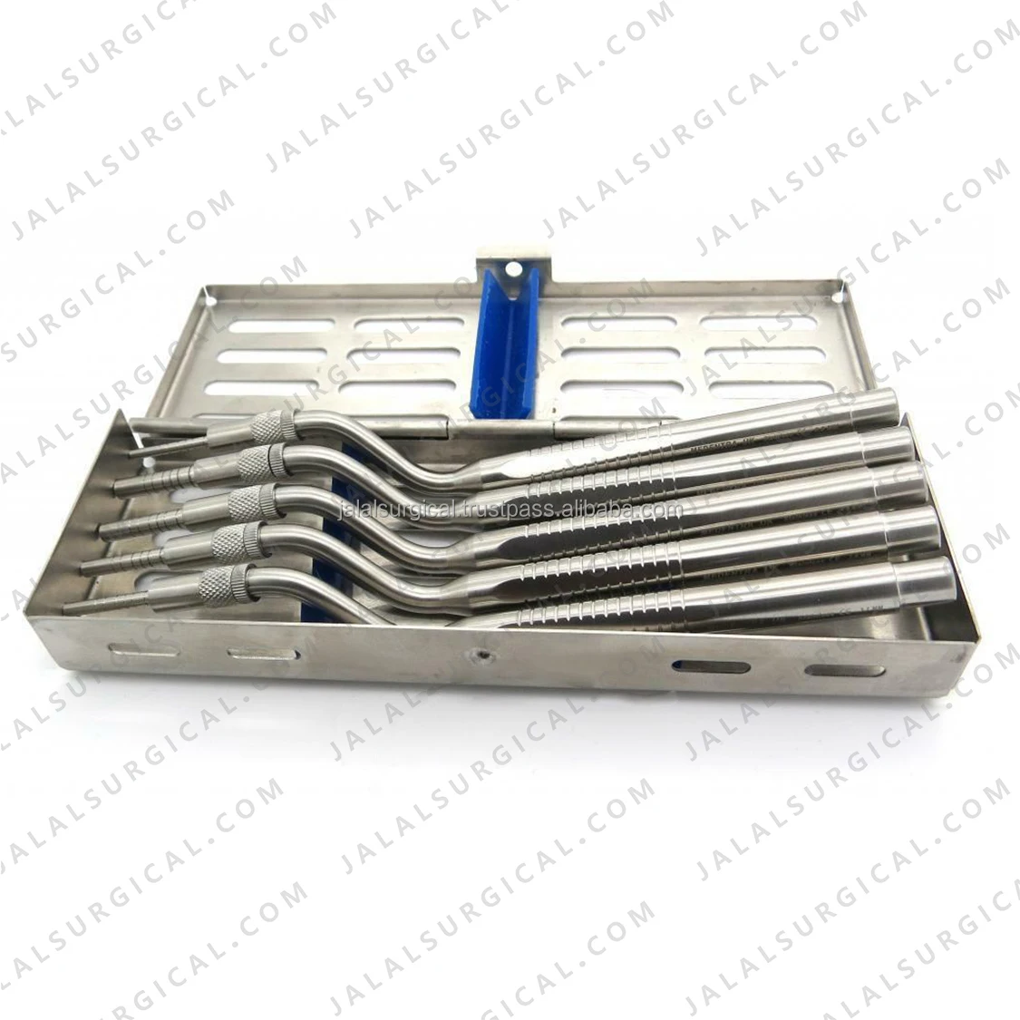 DDP Sinus Lift Osteotomes Set – 5 Piece Offset Convex Dental Implant Surgical Instruments, Stainless Steel