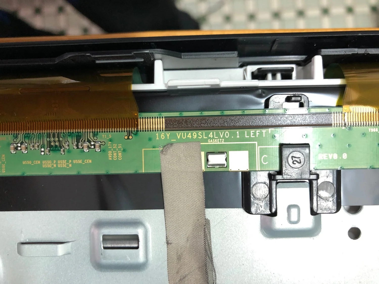 Completely replace the LCD TV flat panel 49-inch 4k TV screen glass