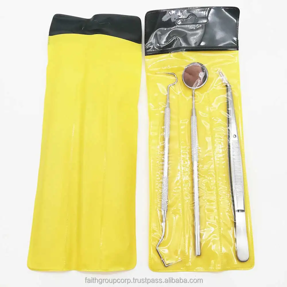 Dental Mirror Kit Dentistry Lab Mouth Mirror Dentists Pick Tool Teeth