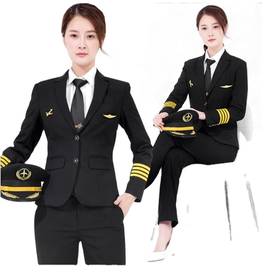 Airline Pilot Uniform Aviation Uniform Suit Pilot Uniform for Captain