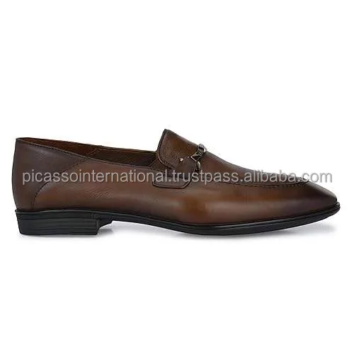 Wholesale Quantity Supplier of Men Formal Slip on Unique Design Custom Logo Party Wear Genuine Leather Formal Shoes for Men