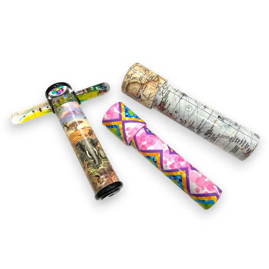 Любимый для детей классический ретро бумажный токарный калейдоскоп в качестве рекламных подарков