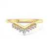 Moissanita de Oro de 14K