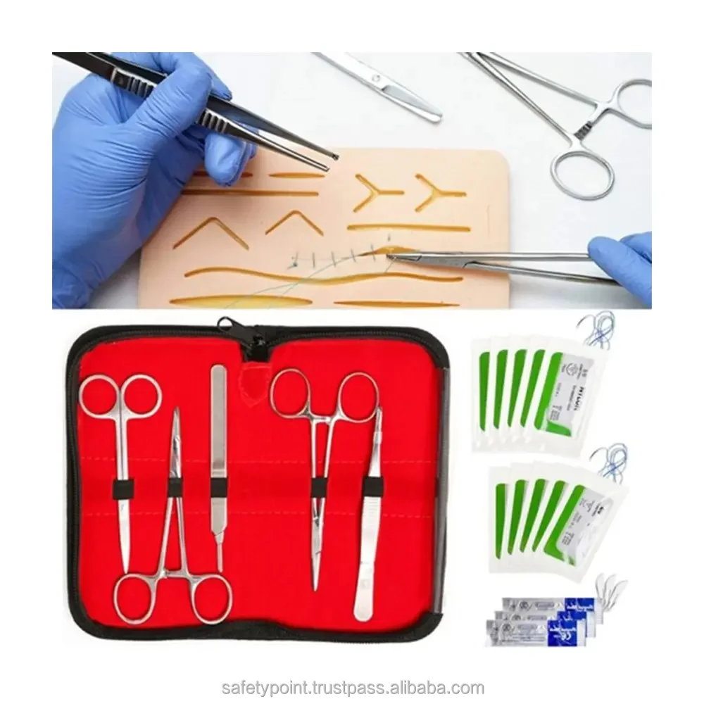 Surgical Suture Kit Dissection Training Instruments Stainless Steel