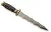 Jet Black Horn with Gold Brass