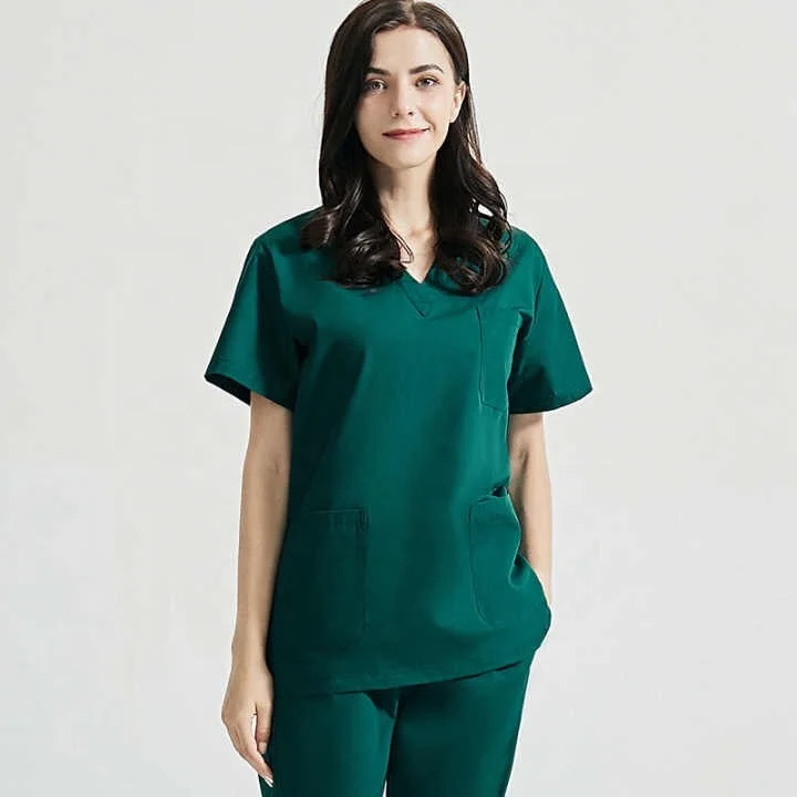 Top Quality Hospital Uniform Medical Scrubs From Vietnam Spandex
