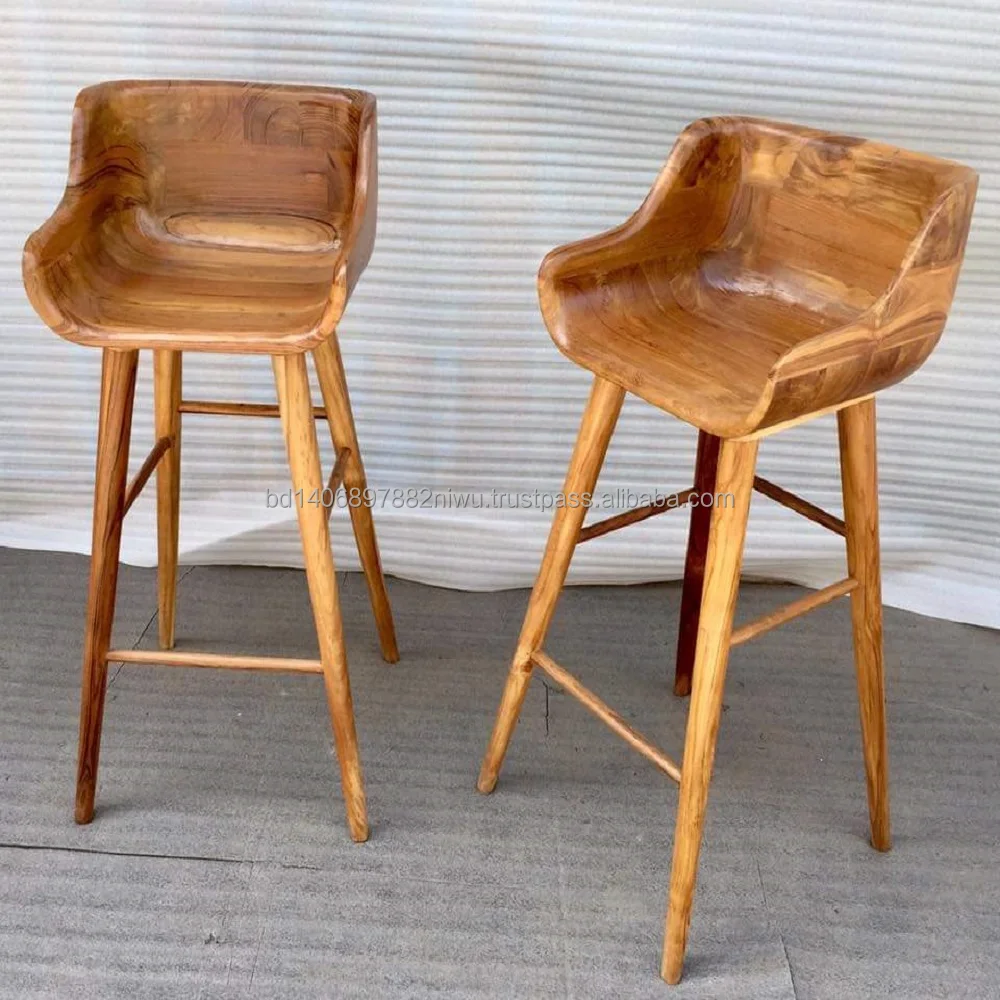 Modern Design Fabric Cover Wooden Bar Stool Round /rectangular/square