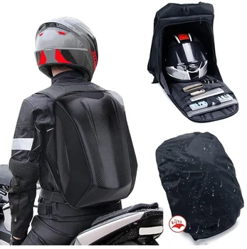 Expandable Helmet Wholesale Price Motorcycle Backpack Smart Outdoor Men's Hard Shell Motorcycle Backpack Waterproof