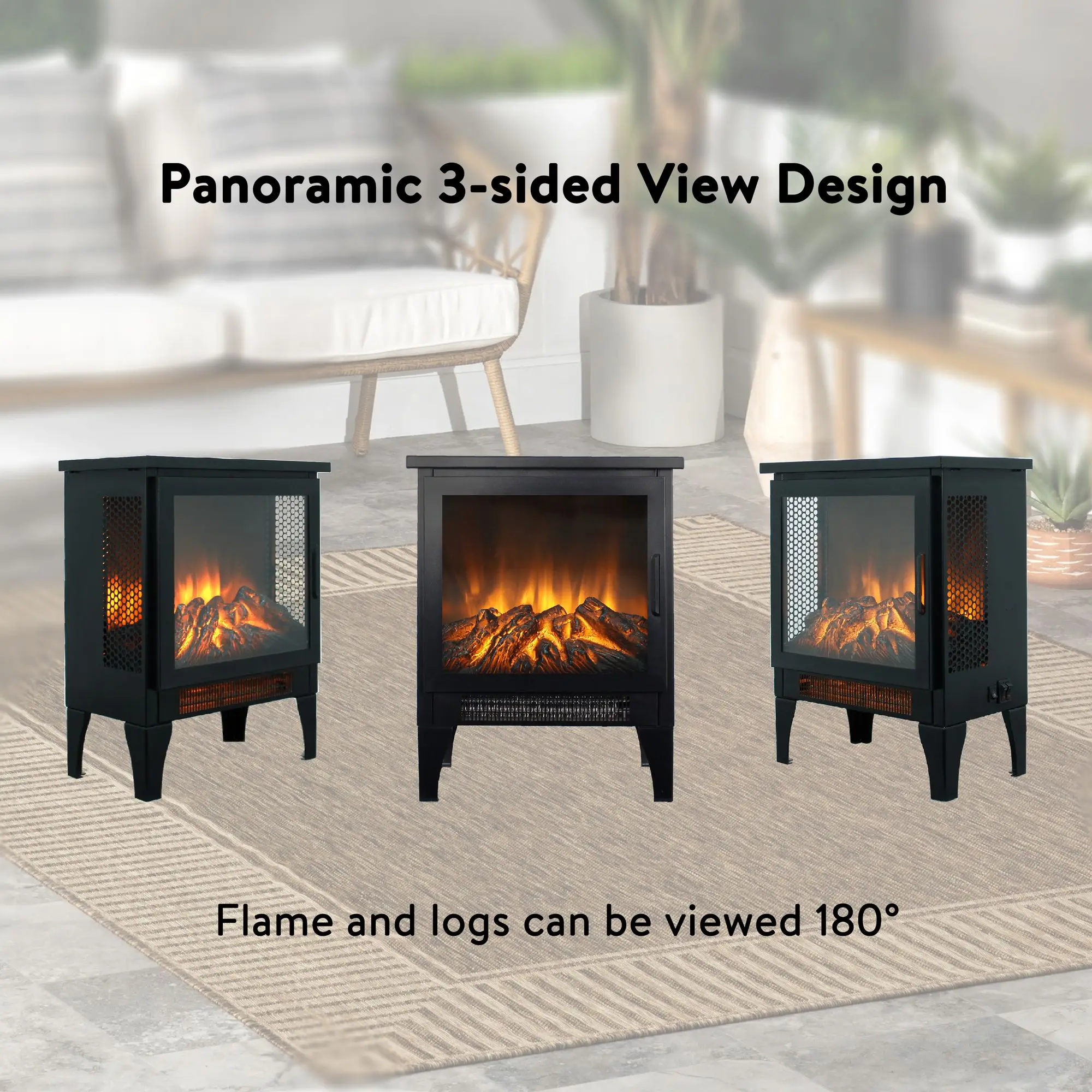 Electric Fireplace, D0100XU6HTA, 3D, 1500W - detail 12