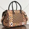 Tan & Black Checkered