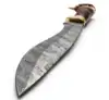 Deep Brown Stacked Leather, Natural Antler Crown