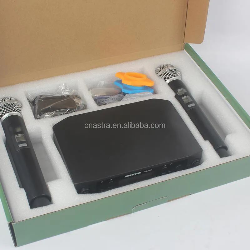 Glxd4 Glxd Uhf Wireless Mic Glxd24 Sm 58 Karaoke Dj Microfone System ...