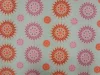White base with Hot Pink and Sunset Orange Embroidery