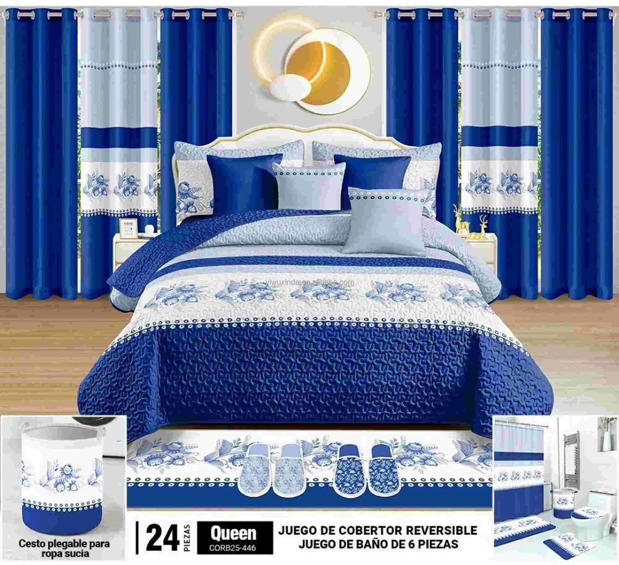 King Size 22 Piece Microfiber Bedding Set With Matching Curtains Special Made Buy Bedding Set