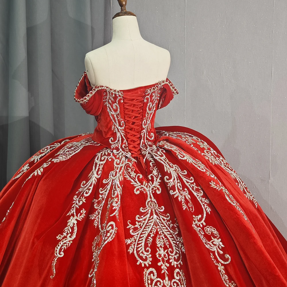 Jancember 6755 Vintage Red Lace Fabric Quinceanera Dresses Manufacturers|  Alibaba.com