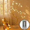 36 LED Golden Tree Pearl White Light with Remote Control