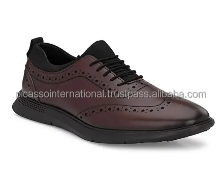 Wholesale Quantity Supply Good Quality Trendy Design Customized Logo Formal Casual Wear Office Party Wear Genuine Leather Shoes