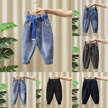 Boys Pants 2025 Kids Jeans Toddler Jeans Stretch Denim Clothes Children Trousers for 3 to 8 Years