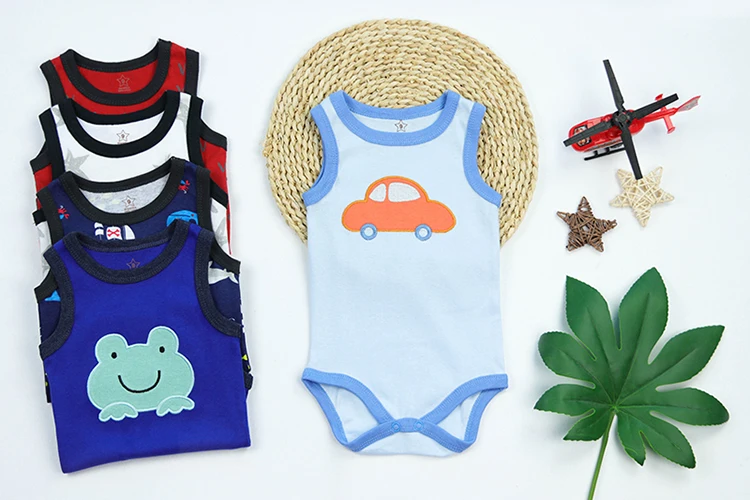 Pack Sleeveless Baby Romper Pajamas Summer Essentials