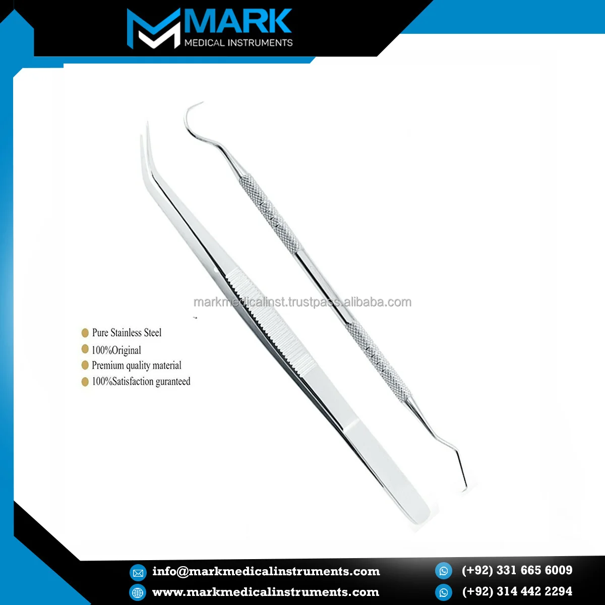 Stainless Steel Dental Tooth Whitening Cleaning Kit Tarter Scrape Dentist Pick Tool Calculus