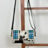 Turquoise & Black Checkered