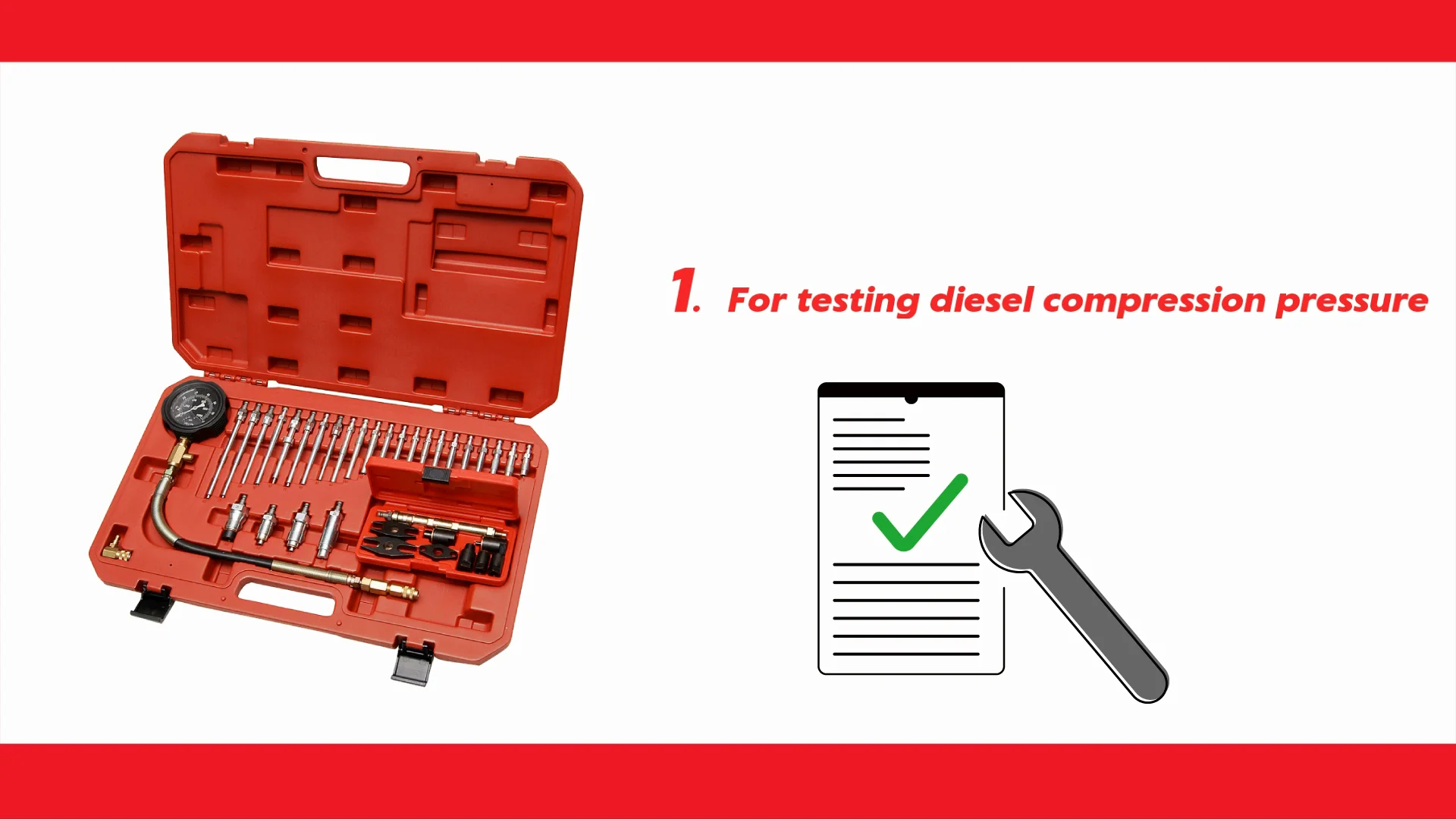 37 Pcs Diesel Engine Compression Tester Tool With A Hydraulic Gauge Buy Automotive Diesel