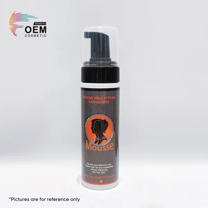 Salon Oem/Odm Hair Care Moisturizer Shine Shape Bounce Frizz Control Providing Long-Lasting Firm Hold Foam Hair Styling Mousse